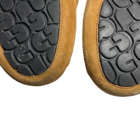 UGG Men's Ascot Chestnut Suede Leather Slippers Size 7 - Picture 13 of 15